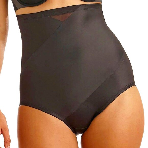 TC Fine Intimates Tummy Tux High Waist Brief Panty BLACK - 4435